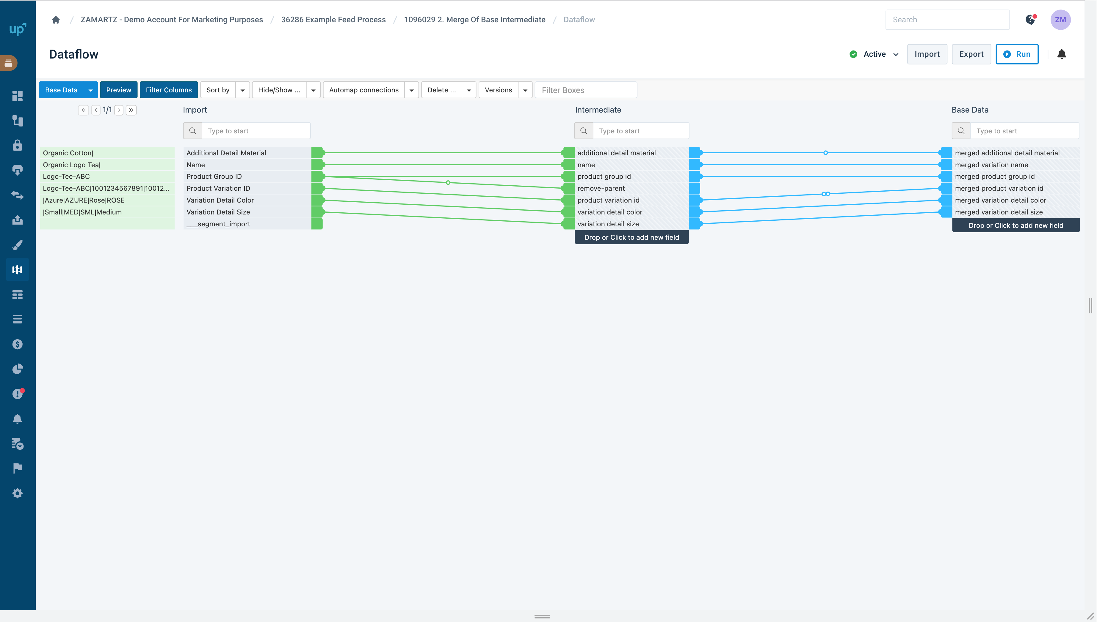 ProductsUp Merge Of Base Intermediate