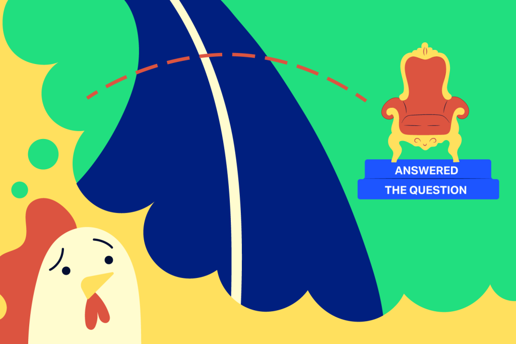 creating content that answers the question bumper image